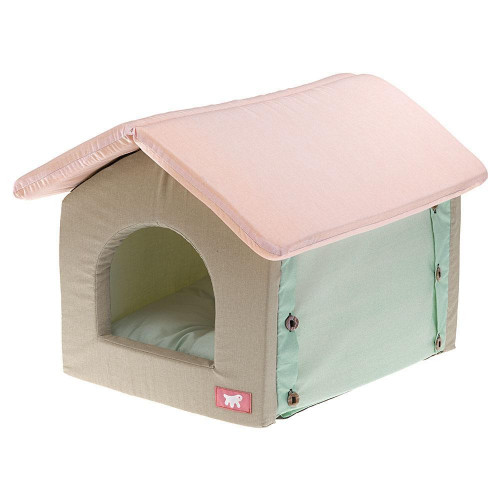 Мягкий домик Ferplast Casetta Cotton Green для кошек, 36×46×40 см