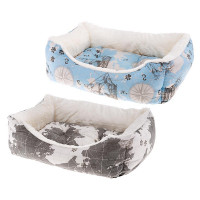 Лежак Ferplast Coccolo 50 Map Blue-Grey для собак і котів, 55×45×20 см Лежак Ferplast Coccolo 50 Map Blue-Grey для собак і котів, 55×45×20 см
