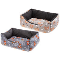 Лежак Ferplast Coccolo 80 Teddy-Fox для собак и кошек, 78×56×22 см