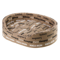 Лежак Ferplast Dandy C 95 Brown Cities для собак и кошек, 95×60×32 см Лежак Ferplast Dandy C 95 Brown Cities для собак и кошек, 95×60×32 см