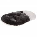 Хутряна подушка Ferplast Relax 45/2 Soft Black для котів і собак, чорна, 43×30 см