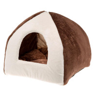 Хутряної Будиночок Піраміда Ferplast Tipi Medium House Soft Brown для котів, коричневий, 42×42×36 см Хутряної Будиночок Піраміда Ferplast Tipi Medium House Soft Brown для котів, коричневий, 42×42×36 см
