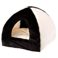 Хутряної Будиночок Піраміда Ferplast Tipi Medium House Soft Black для котів, чорний, 42×42×36 см Хутряної Будиночок Піраміда Ferplast Tipi Medium House Soft Black для котів, чорний, 42×42×36 см