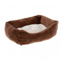 Диван Ferplast Coccolo 80 Soft Bedding Brown для котів і собак, 78×56×22 см