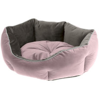 Бархатный диван Ferplast Queen 45 Pruple-Grey для кошек и собак, 44×40×16 см Бархатный диван Ferplast Queen 45 Pruple-Grey для кошек и собак, 44×40×16 см