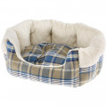 Хутряний диван Ferplast Etoile 2 Blue Dogbed для собак і котів, 45×46×20 см