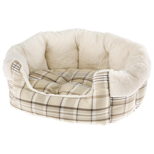 Меховой диван Ferplast Etoile 4 Beige Dogbed для собак и кошек, 60×50×21 см