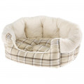 Хутряний диван Ferplast Etoile 6 Beige Dogbed для собак і котів, 72×62×22 см