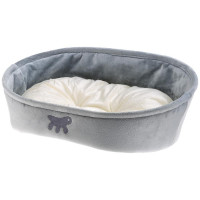 Лежанка с двухсторонней подушкой Ferplast Laska 55 Grey Dogbed для кошек и собак, 55×40×18.5 см Лежанка с двухсторонней подушкой Ferplast Laska 55 Grey Dogbed для кошек и собак, 55×40×18.5 см