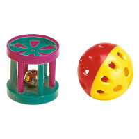 Игрушка PA 5202 Ball & Cylinder для кошек, мячик и цилиндр со звоночком Игрушка PA 5202 Ball & Cylinder для кошек, мячик и цилиндр со звоночком