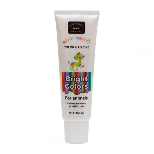 Краска для шерсти Crazy Liberty Color Hair Dye 150 мл. Black.