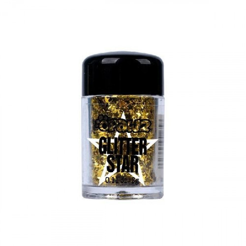 Порошок-блестки для шерсти Opawz со звездами Glitter Star Gold 3мл
