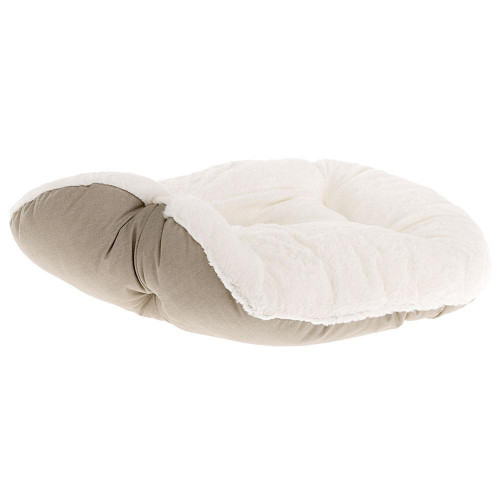 Лежак Ferplast Dandy F 80 для собак і котів, з штучним хутром, 80×55×20 см