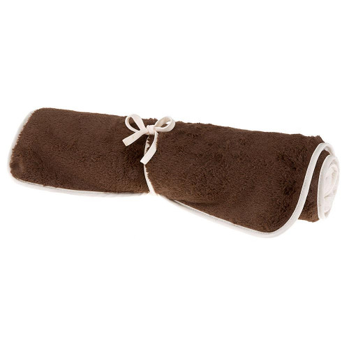 Двосторонній хутряний килим Ferplast Nanna 85 Soft Blanket Brown для собак і котів, коричневий, 65×50 см