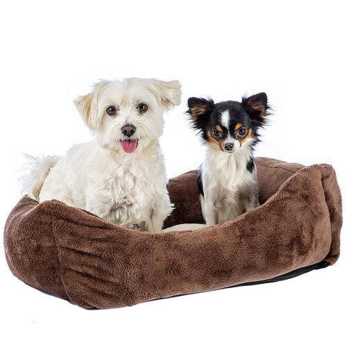 Диван Ferplast Coccolo 50 Soft Bedding Brown для котів і собак, 55×45×20 см
