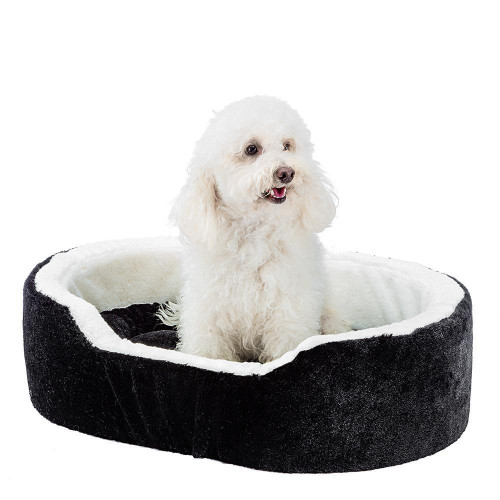 Ліжко Ferplast Nido 95 Bedding Soft Black для собак і котів, чорний, 95×65×23 см