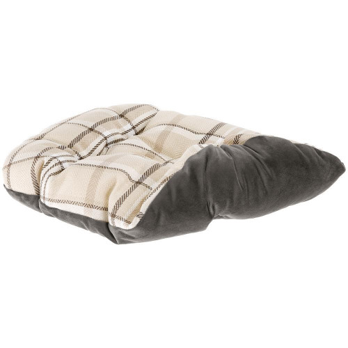 Лежак з двосторонньою подушкою Ferplast Charles 50 Bedding Brown для котів і собак, 45×35×17 см