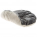 Валяная ліжко Ferplast Cocoon 45 Light Grey Cushion для котів і собак з двосторонньою подушкою, 45×35×12 см