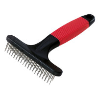 Ferplast GRO 5874 расческа для собак и кошек с вращающимися зубьями, 11x3x15,5 см Ferplast GRO 5874 расческа для собак и кошек с вращающимися зубьями, 11x3x15,5 см