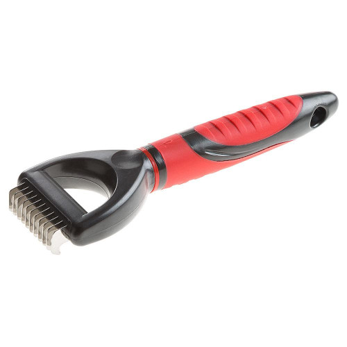 Ferplast GRO 5969 Small розплутують граблі з лезами з нержавіючої сталі, 18,1x5,5x2,6 см