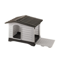 Пластикова будка Ferplast Dogvilla 70 з відкривається бічною панеллю, 73x59x53 см