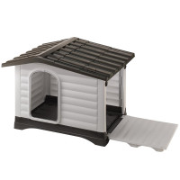 Пластикова будка Ferplast Dogvilla 11 з відкривається бічною панеллю, 111x84x79 см Пластикова будка Ferplast Dogvilla 11 з відкривається бічною панеллю, 111x84x79 см