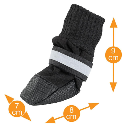 Захисне взуття Ferplast Protective Shoes Black для собак, розмір M, чорна, 7×8×9 см