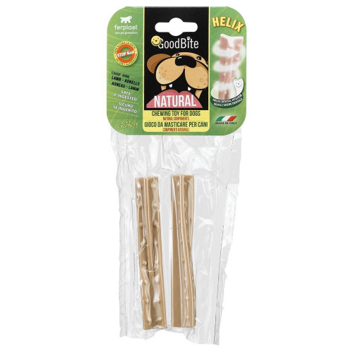 Жувальна іграшка Ferplast GoodBite Natural Lamb Helix M для собак, 2,2x2,1x12 см