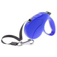 Поводок-рулетка для собак до 50 кг Ferplast Amigo Easy L Tape Blue c лентой, синий, 5 м Поводок-рулетка для собак до 50 кг Ferplast Amigo Easy L Tape Blue c лентой, синий, 5 м