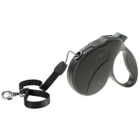Поводок-рулетка для собак до 25 кг Ferplast Amigo Easy M Cord Nero cо шнуром, черный, 5 м Поводок-рулетка для собак до 25 кг Ferplast Amigo Easy M Cord Nero cо шнуром, черный, 5 м