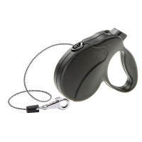 Поводок-рулетка для собак до 12 кг Ferplast Amigo Easy Mini Cord Nero cо шнуром, чорний, 3 м Поводок-рулетка для собак до 12 кг Ferplast Amigo Easy Mini Cord Nero cо шнуром, чорний, 3 м