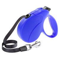 Поводок-рулетка для собак до 15 кг Ferplast Amigo Easy S Tape Blue c лентой, синий, 5 м Поводок-рулетка для собак до 15 кг Ferplast Amigo Easy S Tape Blue c лентой, синий, 5 м