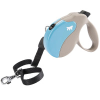 Поводок-рулетка Ferplast Amigo L Cord Beige-Blue Lead для собак c тонким шнуром, 16x3,8x15 см Поводок-рулетка Ferplast Amigo L Cord Beige-Blue Lead для собак c тонким шнуром, 16x3,8x15 см