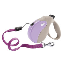 Поводок-рулетка Ferplast Amigo L Cord Beige-Purple Lead для собак c тонким шнуром, 16x3,8x15 см Поводок-рулетка Ferplast Amigo L Cord Beige-Purple Lead для собак c тонким шнуром, 16x3,8x15 см