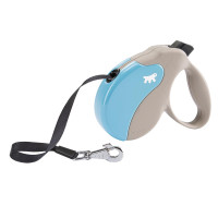 Поводок-рулетка Ferplast Amigo L Cord Beige-Blue Lead для собак cо шнуром, 16x3,8x15 см Поводок-рулетка Ferplast Amigo L Cord Beige-Blue Lead для собак cо шнуром, 16x3,8x15 см