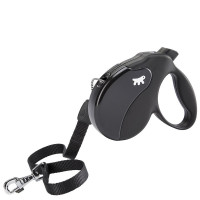 Поводок-рулетка Ferplast Amigo Long Cord Black для собак cо шнуром, 15x3,6x14 см Поводок-рулетка Ferplast Amigo Long Cord Black для собак cо шнуром, 15x3,6x14 см