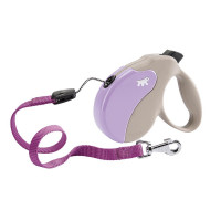 Поводок-рулетка Ferplast Amigo M Cord Beige-Purple Lead для собак cо шнуром, бежево-фиолетовый, 15x3,6x14 см Поводок-рулетка Ferplast Amigo M Cord Beige-Purple Lead для собак cо шнуром, бежево-фиолетовый, 15x3,6x14 см