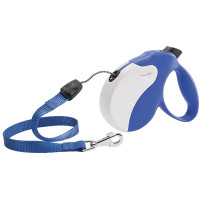 Поводок-рулетка Ferplast Amigo M Cord Blue-White Lead для собак cо шнуром, бело-синий, 15x3,6x14 см Поводок-рулетка Ferplast Amigo M Cord Blue-White Lead для собак cо шнуром, бело-синий, 15x3,6x14 см