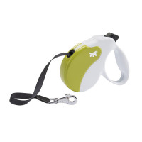Поводок-рулетка Ferplast Amigo M Tape White-Green для собак c стрічкою, зелено-білий, 15x3,6x14 см Поводок-рулетка Ferplast Amigo M Tape White-Green для собак c стрічкою, зелено-білий, 15x3,6x14 см