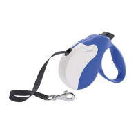 Поводок-рулетка Ferplast Amigo M Tape Blue-White для собак c лентой, бело-синий, 15x3,6x14 см Поводок-рулетка Ferplast Amigo M Tape Blue-White для собак c лентой, бело-синий, 15x3,6x14 см