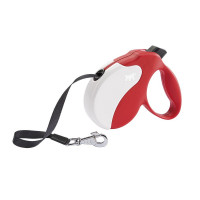 Поводок-рулетка Ferplast Amigo M Tape Red-White для собак c стрічкою, червоно-білий, 15x3,6x14 см Поводок-рулетка Ferplast Amigo M Tape Red-White для собак c стрічкою, червоно-білий, 15x3,6x14 см