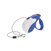 Поводок-рулетка Ferplast Amigo Mini Cord Blue-White Lead для собак cо шнуром, біло-синій, 12x3x10 см Поводок-рулетка Ferplast Amigo Mini Cord Blue-White Lead для собак cо шнуром, біло-синій, 12x3x10 см