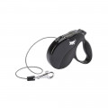 Поводок-рулетка Ferplast Amigo Mini Cord Black Lead для собак cо шнуром, чорний, 12x3x10 см
