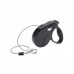 Поводок-рулетка Ferplast Amigo Mini Cord Black Lead для собак cо шнуром, чорний, 12x3x10 см
