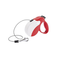 Поводок-рулетка Ferplast Amigo Mini Cord Red-White для собак cо шнуром, червоно-білий, 12x3x10 см Поводок-рулетка Ferplast Amigo Mini Cord Red-White для собак cо шнуром, червоно-білий, 12x3x10 см