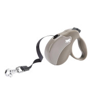 Поводок-рулетка Ferplast Amigo Mini Tape Dove-Grey для собак c стрічкою, бежево-сірий, 12x3x10 см Поводок-рулетка Ferplast Amigo Mini Tape Dove-Grey для собак c стрічкою, бежево-сірий, 12x3x10 см