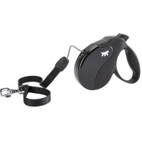 Поводок-рулетка Ferplast Amigo S Cord Black Lead для собак cо шнуром, чорний, 14x3,6x12 см Поводок-рулетка Ferplast Amigo S Cord Black Lead для собак cо шнуром, чорний, 14x3,6x12 см