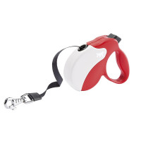 Поводок-рулетка Ferplast Amigo S Tape Red-White для собак c стрічкою, червоно-білий, 14x3,6x12 см Поводок-рулетка Ferplast Amigo S Tape Red-White для собак c стрічкою, червоно-білий, 14x3,6x12 см