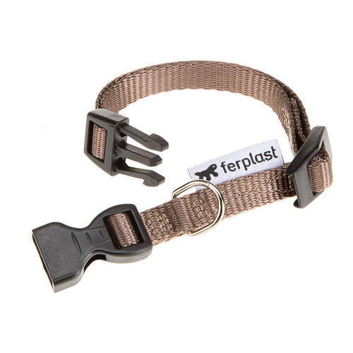 Нейлоновий нашийник Ferplast Club C10 / 32 Colours Brown для собак, коричневий, 23x32 см
