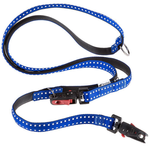 Нейлоновый поводок Ferplast Cricket Matic GA20/200 Blue для дрессировки собак, синий, 15 мм, 200 см